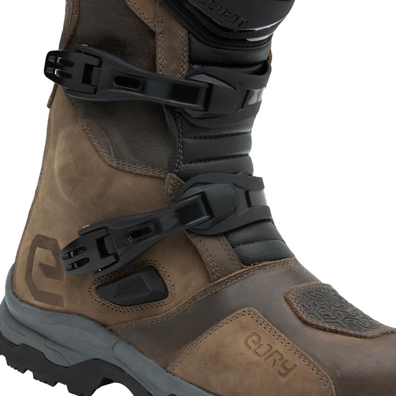 Eleveit X Land ADV E-Dry moottoripyöräsaappaat ruskeat