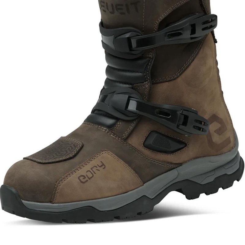 Eleveit X Land ADV Low E-Dry -moottoripyöräsaappaat Ruskea