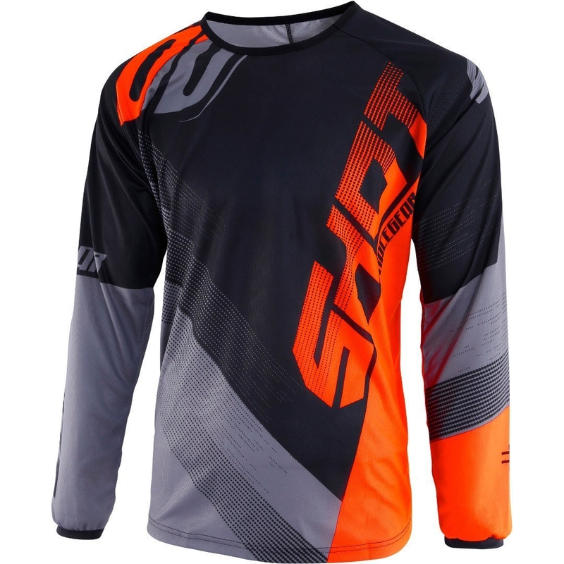 Dětský motokrosový dres Shot DEVO Ultimate černo-fluo oranžový