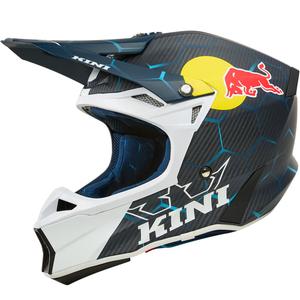 Motocross-kypärä KINI Red Bull MXC2 2.0 sini-valkoinen
