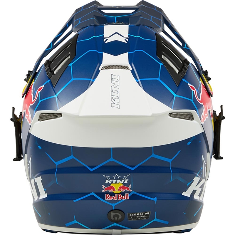 Motocross-kypärä KINI Red Bull EXC sinivalkoinen
