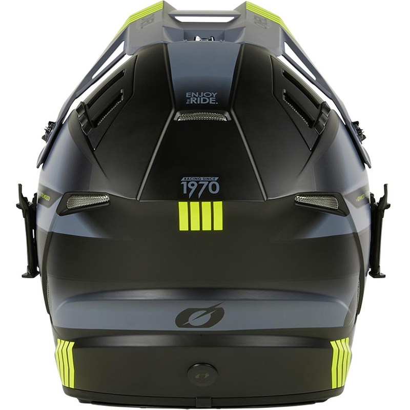 Motocrossikypärä O´Neal EX-SRS Hitch musta-harmaa-fluo keltainen
