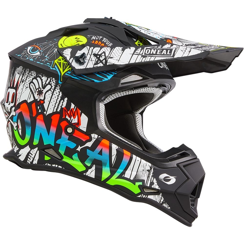 Motocross-kypärä O´Neal 2SRS Rancid mattamusta-valkoinen