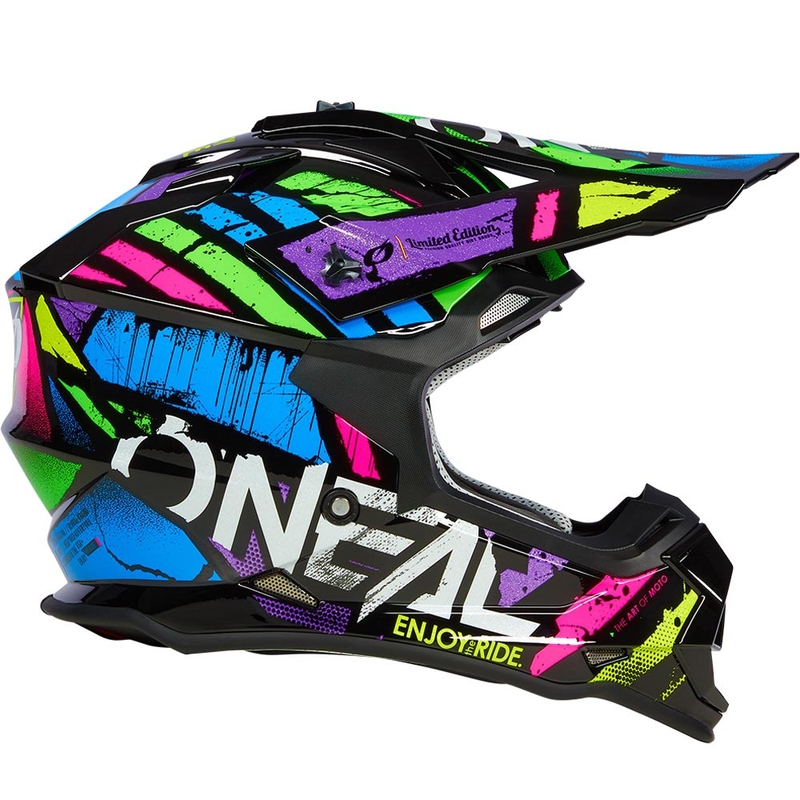 O'Neal 2SRS Glitch motocrossikypärä monivärinen