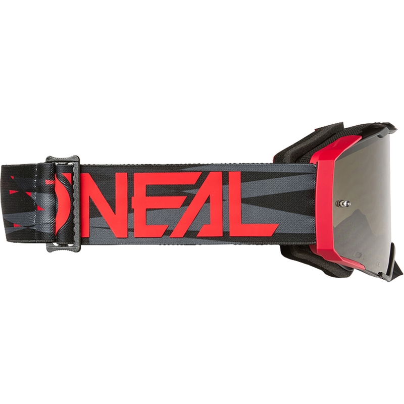 Motocrosslasit O´Neal B-33 Ictus musta-punainen (harmaa pleksilasi)