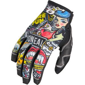 Motocross-hanskat O´Neal Mayhem Crank moniväriset