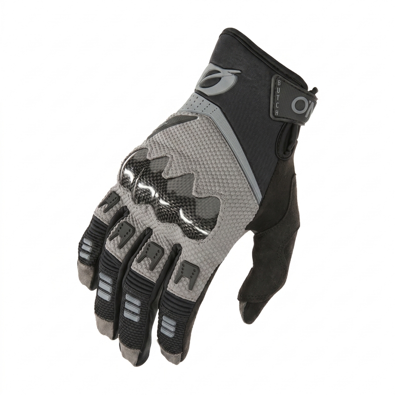 Motocross-käsineet O´Neal Butch Carbon CE harmaa-musta