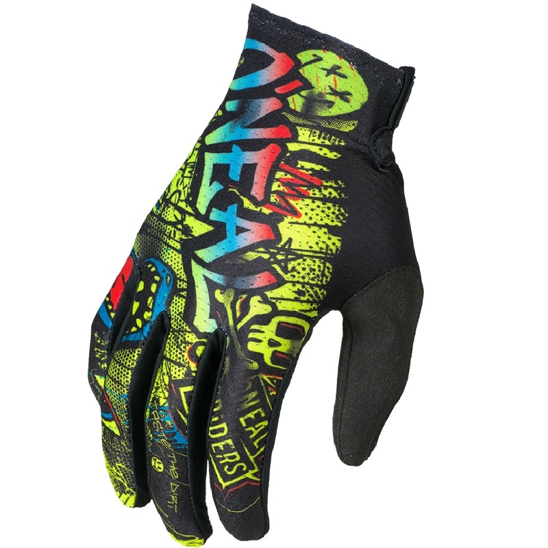 O'Neal Matrix Rancid Lasten Motocross-Hanskat Musta-Neonkeltainen