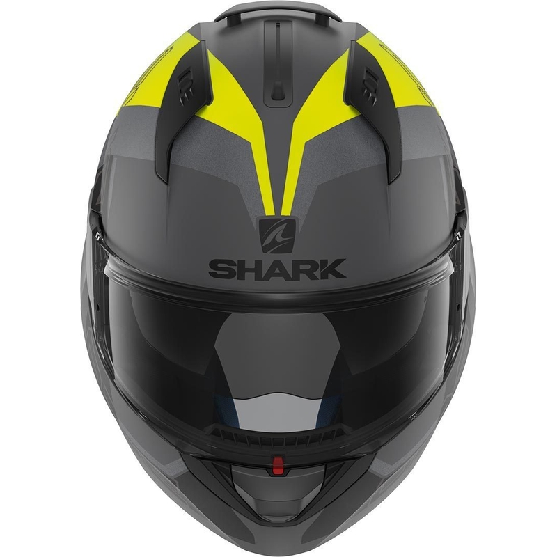 Překlápěcí přilba SHARK EVO-ONE 2 Slasher Mat stříbrno-černo-žlutá výprodej