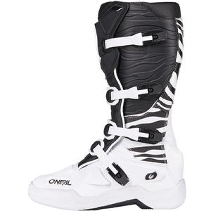 O'Neal 3SRS Zebra crossisaappaat musta-valkoiset