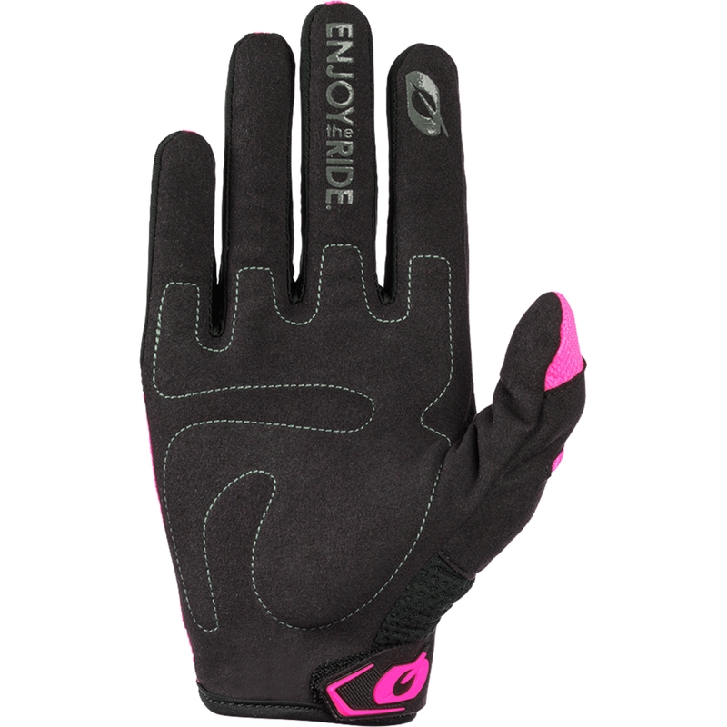 Naisten motocross-hanskat O´Neal Element Racewear musta-pinkki