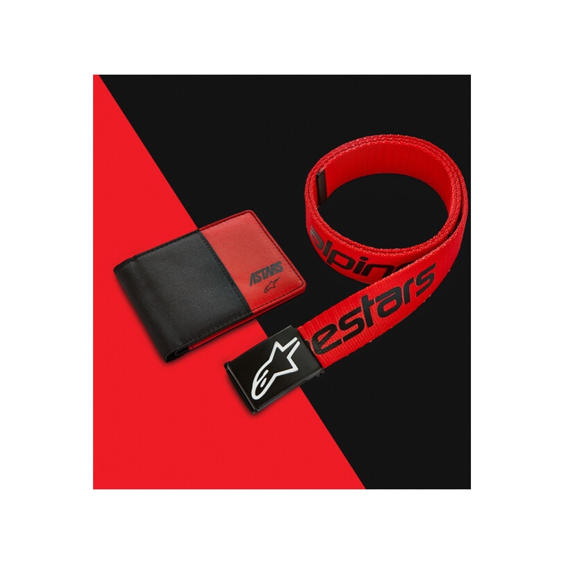 Alpinestars Linear Web -vyö musta-punainen