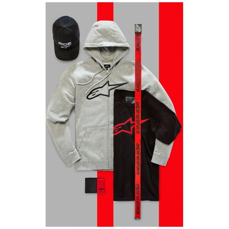 Alpinestars Linear Web -vyö musta-punainen