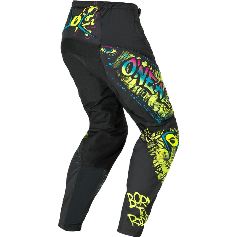 O'Neal Element Rancid Lasten Motocross-housut Musta-Neonkeltainen