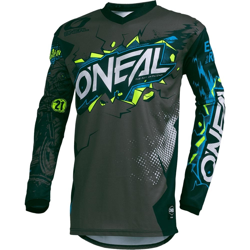 O'Neal Element Villain Lasten Motocross-paita Harmaa