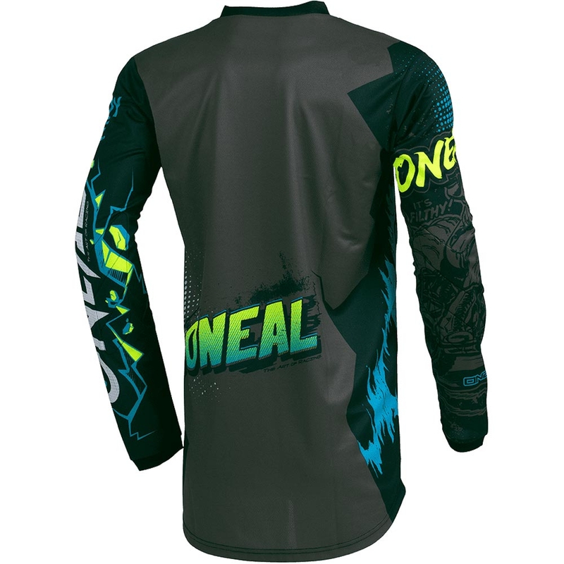 O'Neal Element Villain Lasten Motocross-paita Harmaa