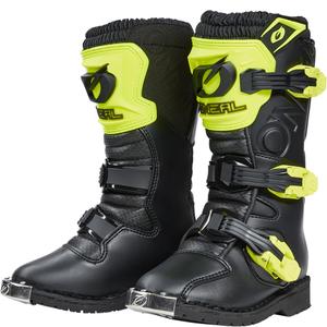 O'Neal Rider PRO Lasten motocrossisaappaat Musta-Neonkeltainen