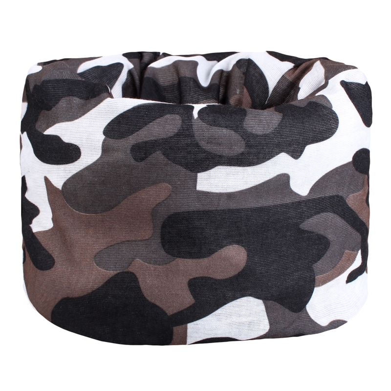 Monikäyttöinen moottoripyörä huivi RSA Camo harmaa