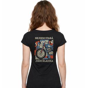 Naisten Nanosilver T-paita I AM A CLASSIC musta