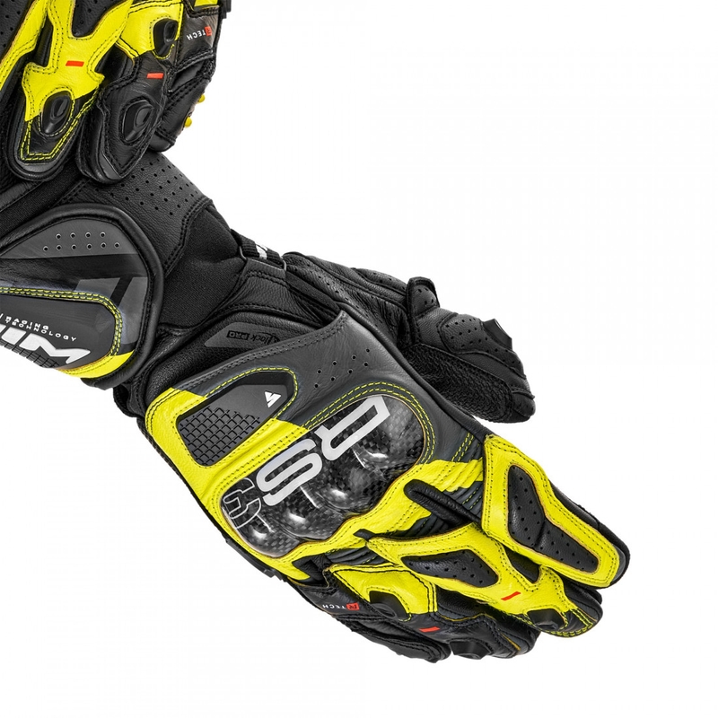 Shima RS-3 moottoripyörähanskat, fluo keltainen