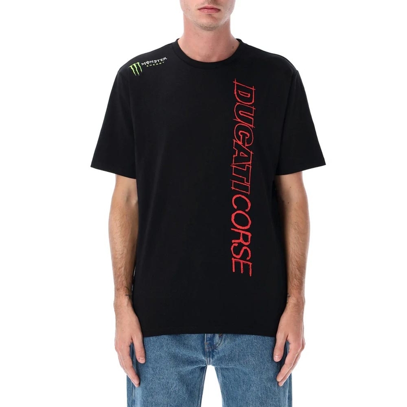 Ducati Corse Monster Energy T-paita logolla musta