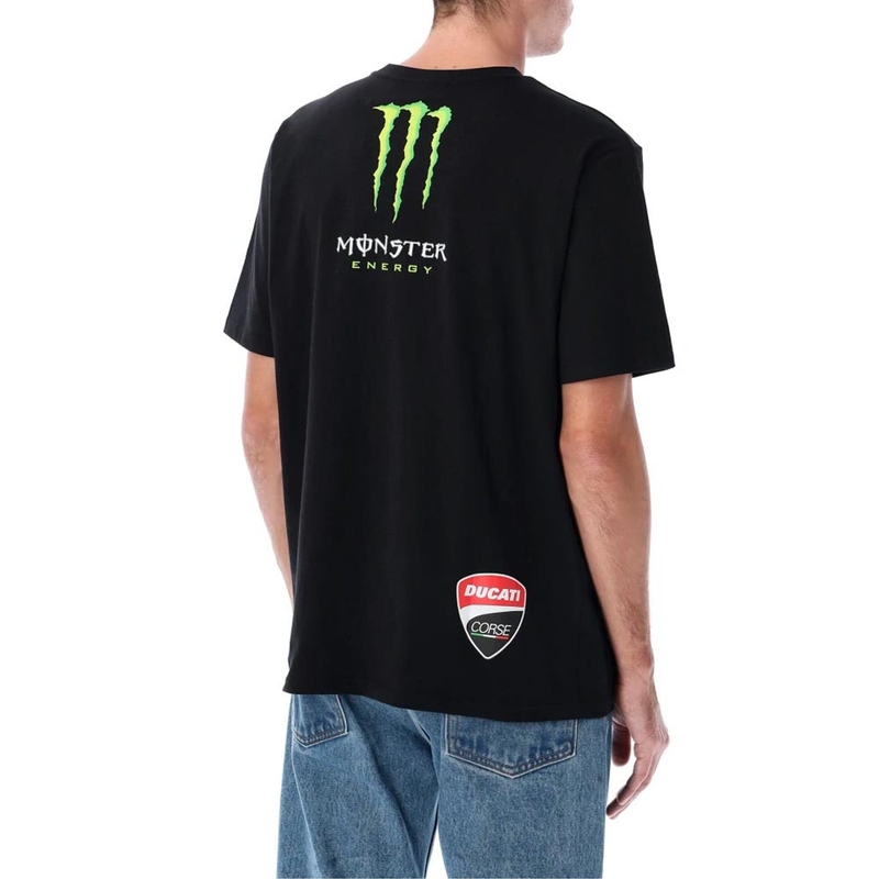 Ducati Corse Monster Energy T-paita logolla musta