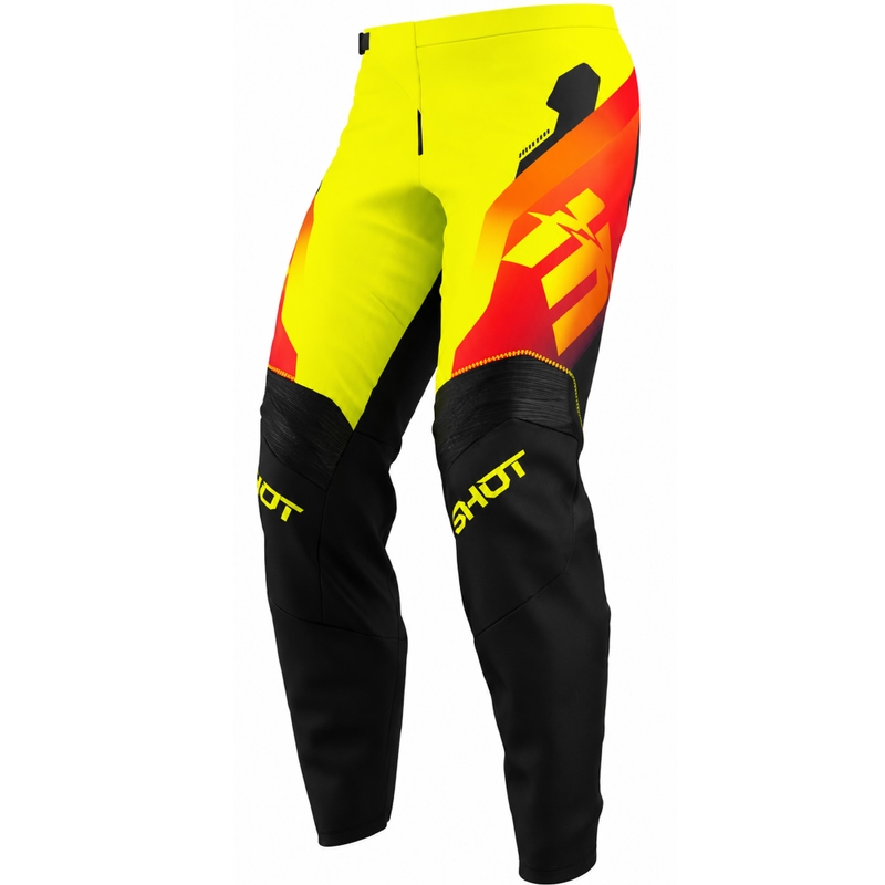 Shot Draw Rocket Lasten Motocross Housut Fluoreskeltaiset