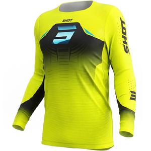 Motocross-paita Shot Aerolite Phase fluo keltainen