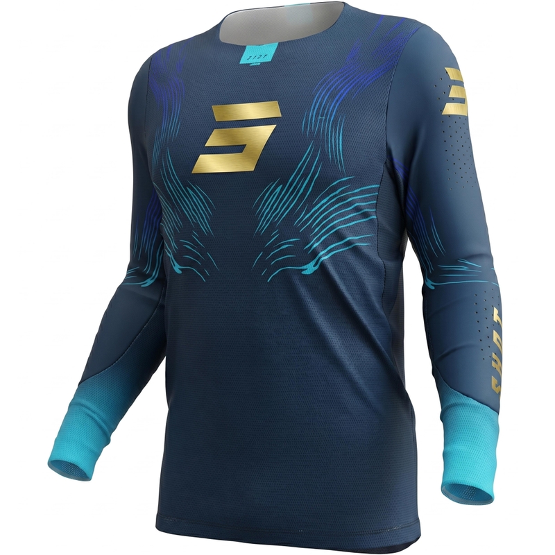 Motocross-paita Shot Aerolite Volt blue