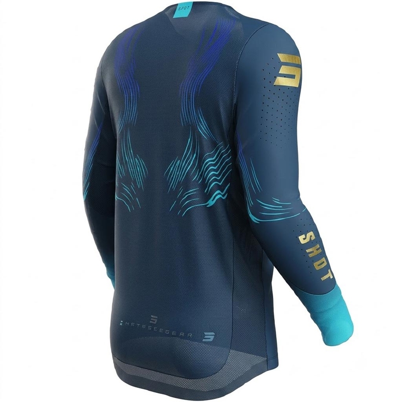 Motocross-paita Shot Aerolite Volt blue