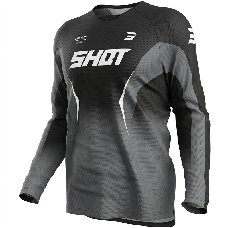 Shot Draw Clash motocrossipaita musta