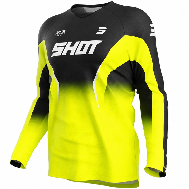 Motocross-paita Shot Draw Clash fluo keltainen