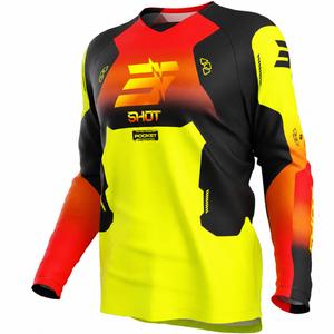 Shot Draw Rocket lasten motocross-paita fluo-keltainen