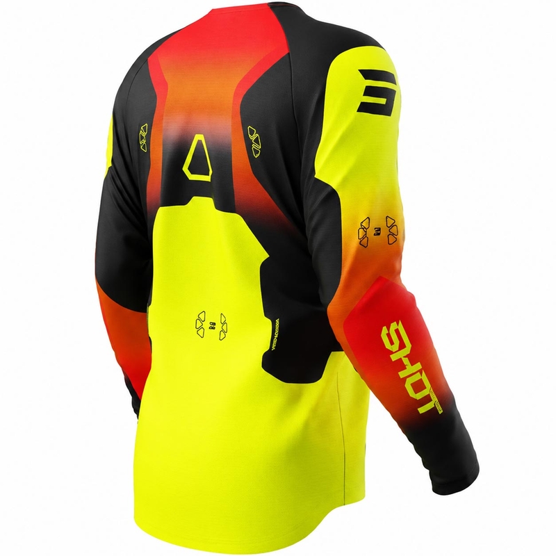 Shot Draw Rocket lasten motocross-paita fluo-keltainen