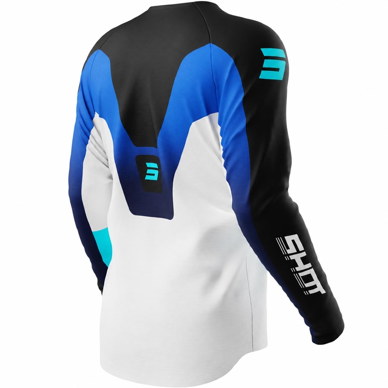 Shot Draw Struck Lasten Motocross-paita Sininen