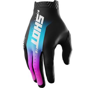 Shot Lite Skin motocross-hanskat sini-pinkki