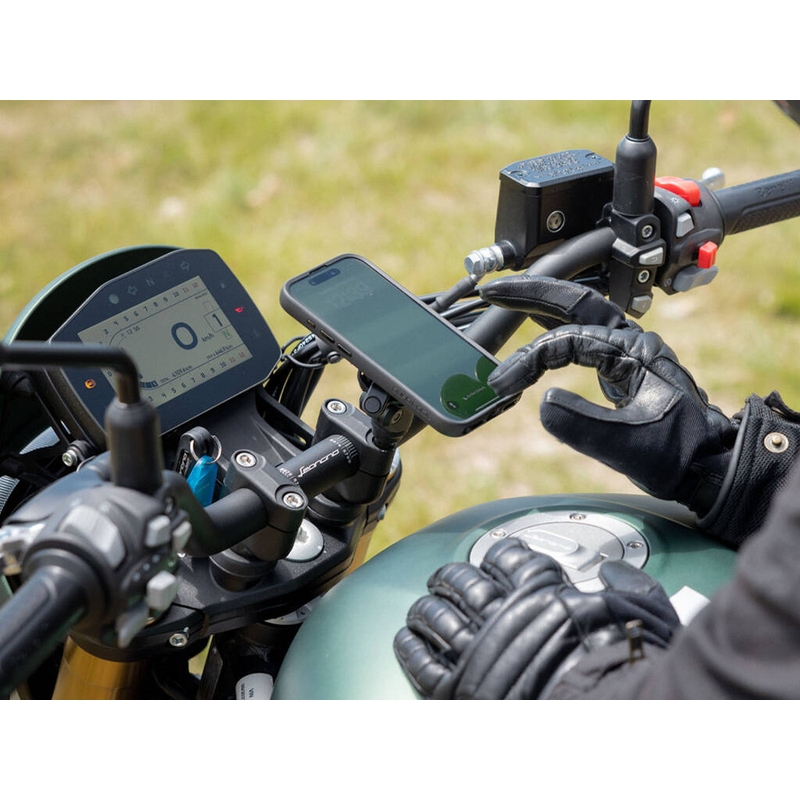 Quad Lock® PRO -ohjaustankopuhelinteline, musta