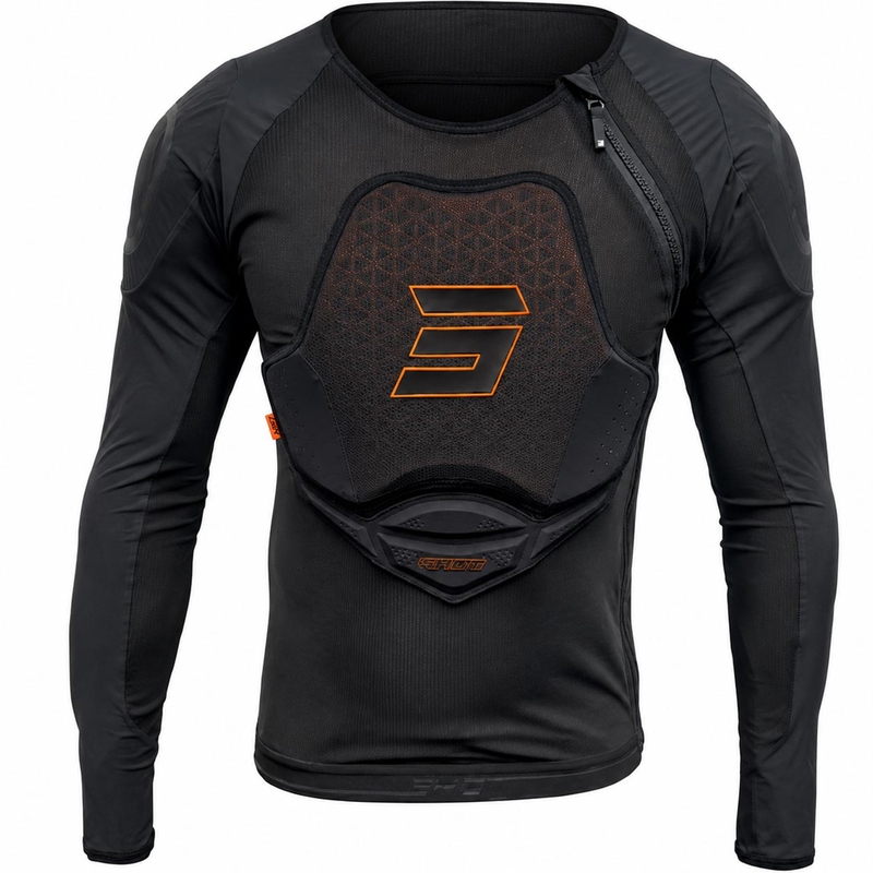 Shot Vest Evo D3O® -vartalonsuoja, musta
