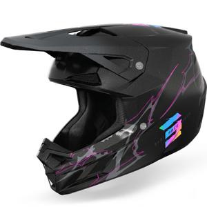 Shot Speed Rac motocrosskypärä helmenmusta