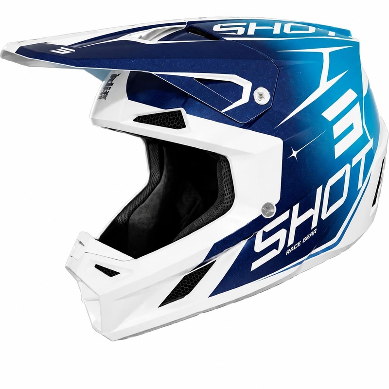 Shot Speed Side Motocross Kypärä Helmensininen