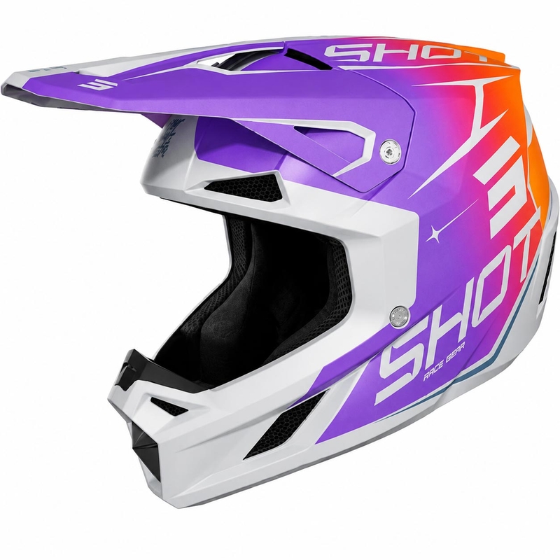 Motocross-kypärä Shot Speed Side mattavioletti