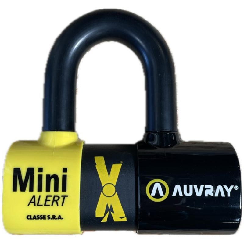 Auvray XTREM Mini Alert jarrulevylukko hälytyksellä, musta