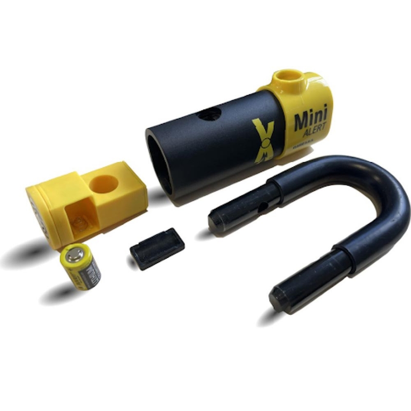 Auvray XTREM Mini Alert jarrulevylukko hälytyksellä, musta