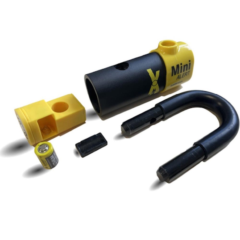 Auvray XTREM -ketjulukko moottoripyörälle XTREM Mini Alert U -lukolla, musta