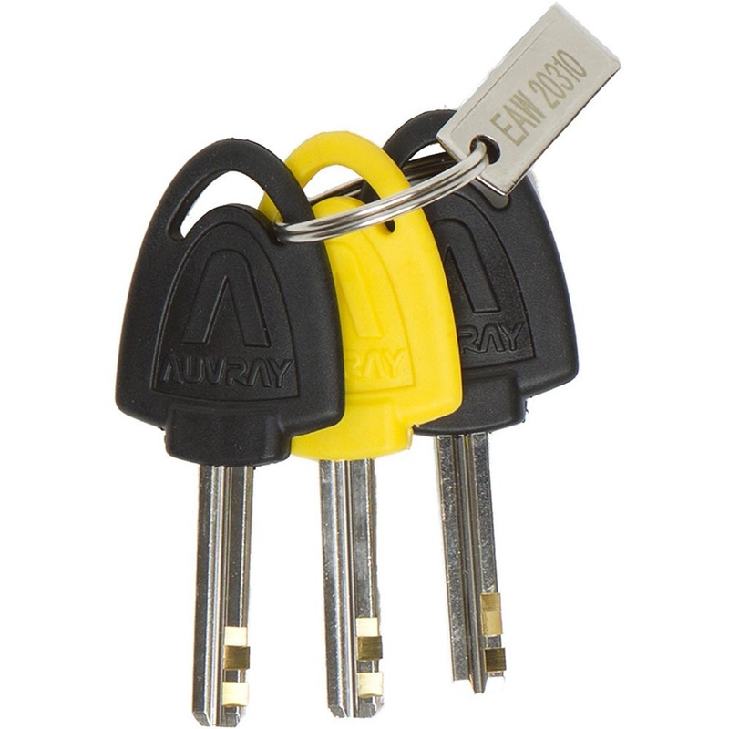 Auvray B-Lock 06 jarrulevylukko 120 dB hälytyksellä, keltainen