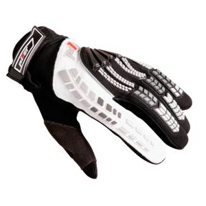 MX moottoripyöräilyhanskat Pilot musta/valkoinen
