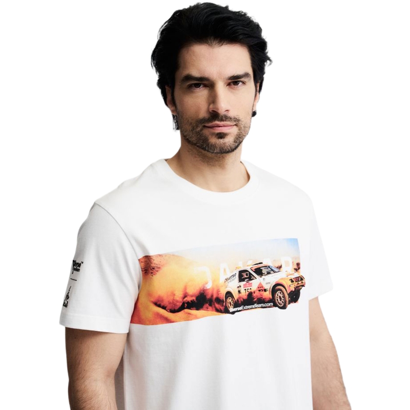 Dakar Ride B T-paita, valkoinen