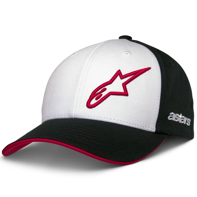 Alpinestars Sessionized Snapback lippis valkoinen-musta-punainen