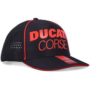 Ducati Laser Performance Midvisor Cap musta ja punainen