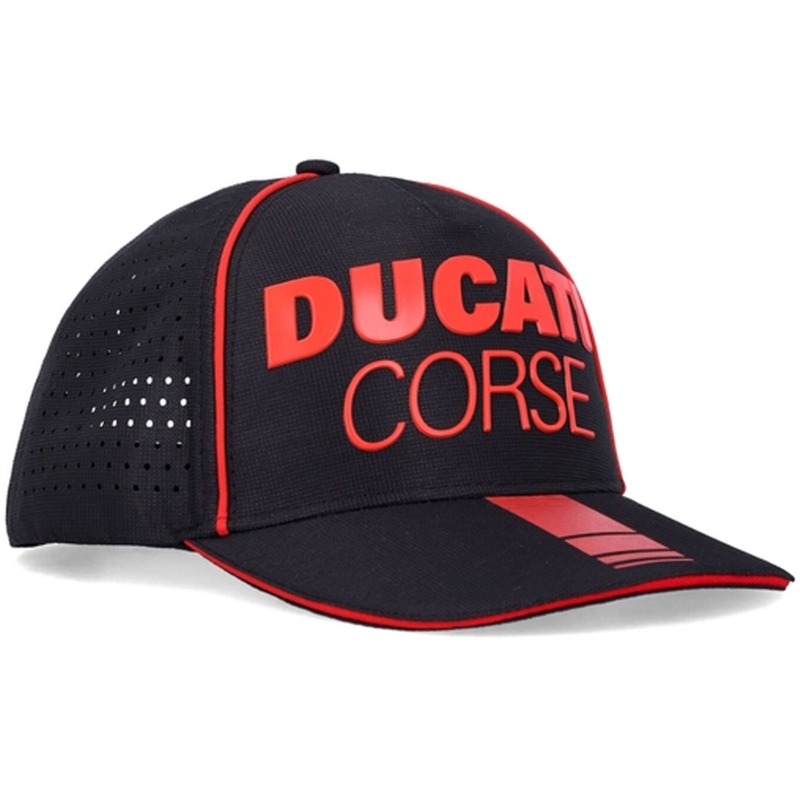 Ducati Laser Performance Midvisor Cap musta ja punainen